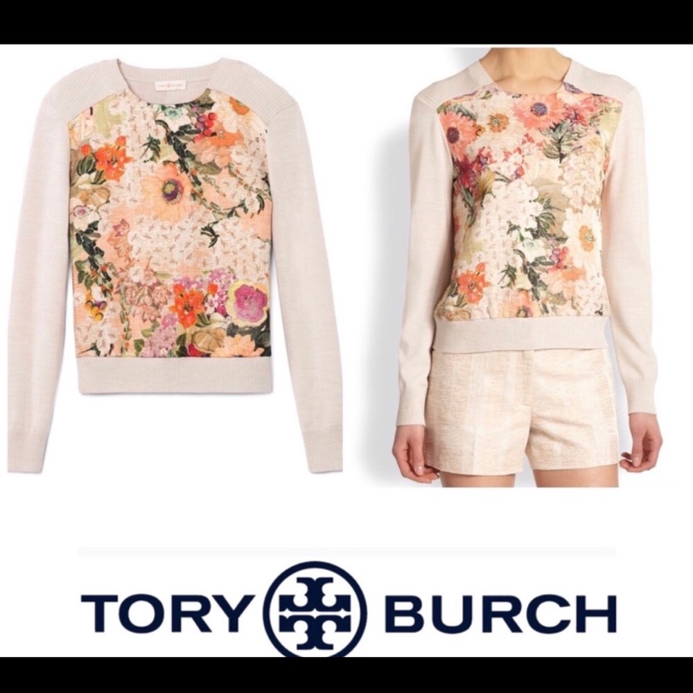 Tory Burch Pre Loved Kerstin Sweater Size Large